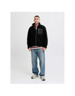 Manteau en peluche noir homme - Jack & Jones