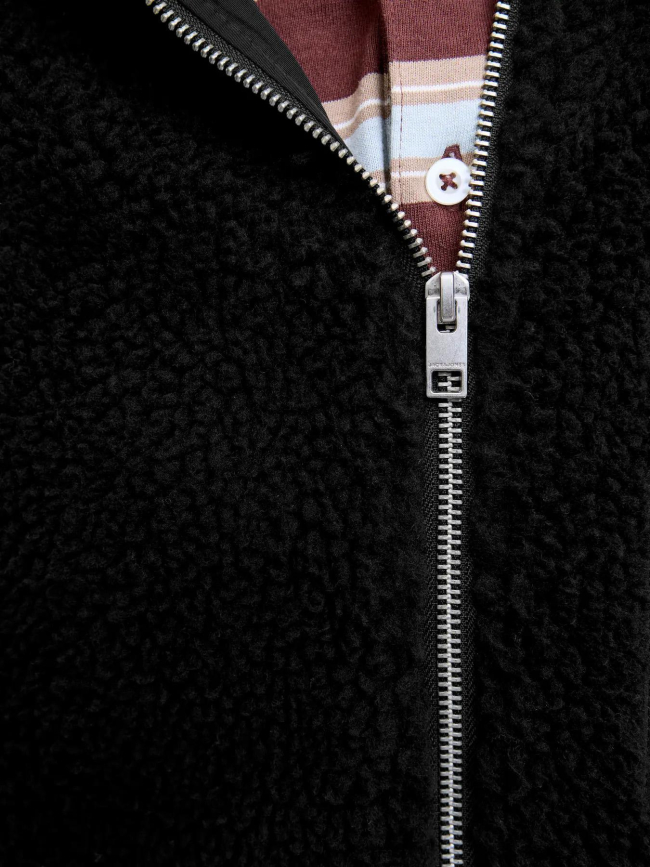 Manteau en peluche noir homme - Jack & Jones