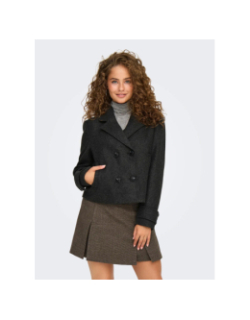 Manteau court freja gris anthracite femme - Only