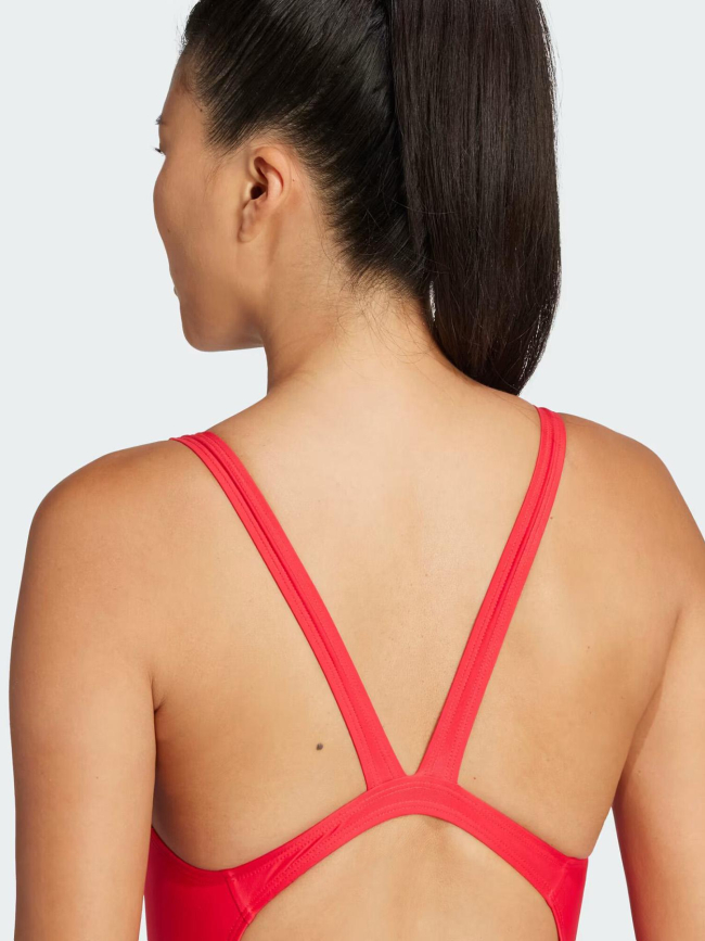 Maillot de bain de natation 3s rouge femme - Adidas
