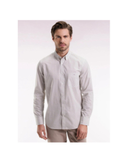 Chemise en coton à motif noeud papillon blanc homme - Eden Park
