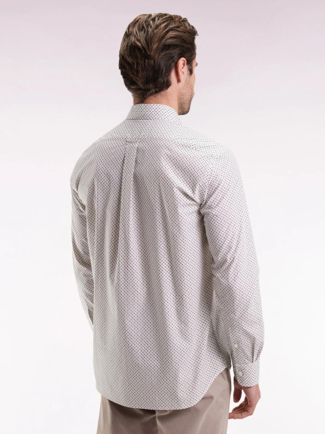 Chemise en coton à motif noeud papillon blanc homme - Eden Park