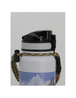 Gourde galway vacuum 600ml blanc et violet - Picture