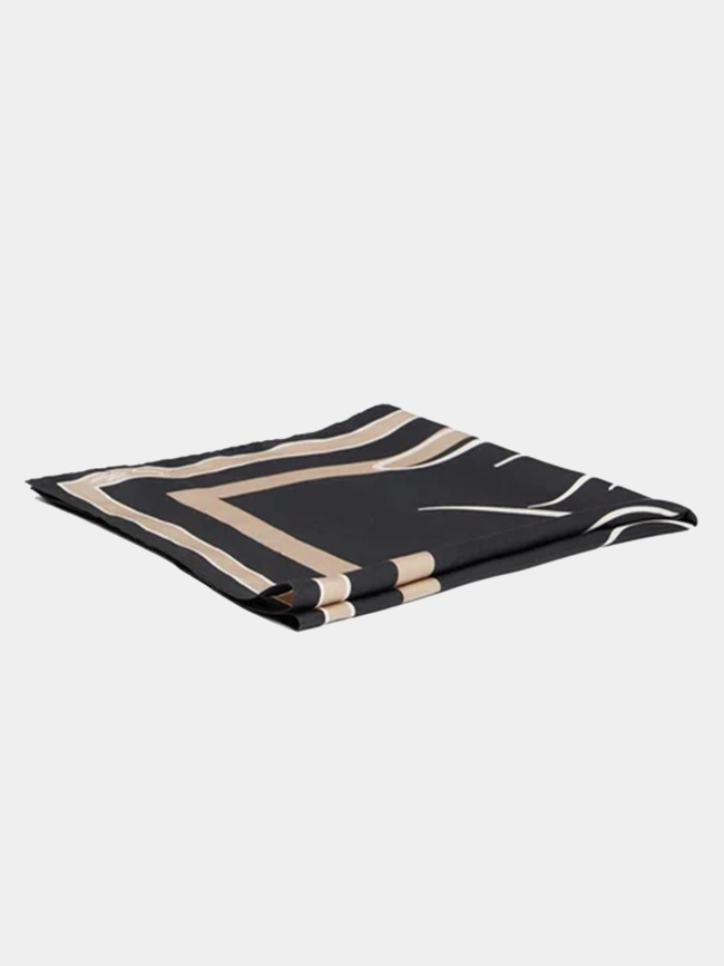 Foulard carré héritage en pure soir noir femme - Tommy Hilfiger