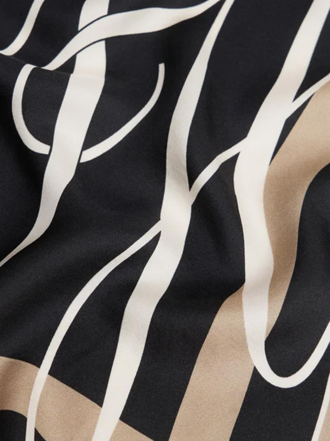 Foulard carré héritage en pure soir noir femme - Tommy Hilfiger