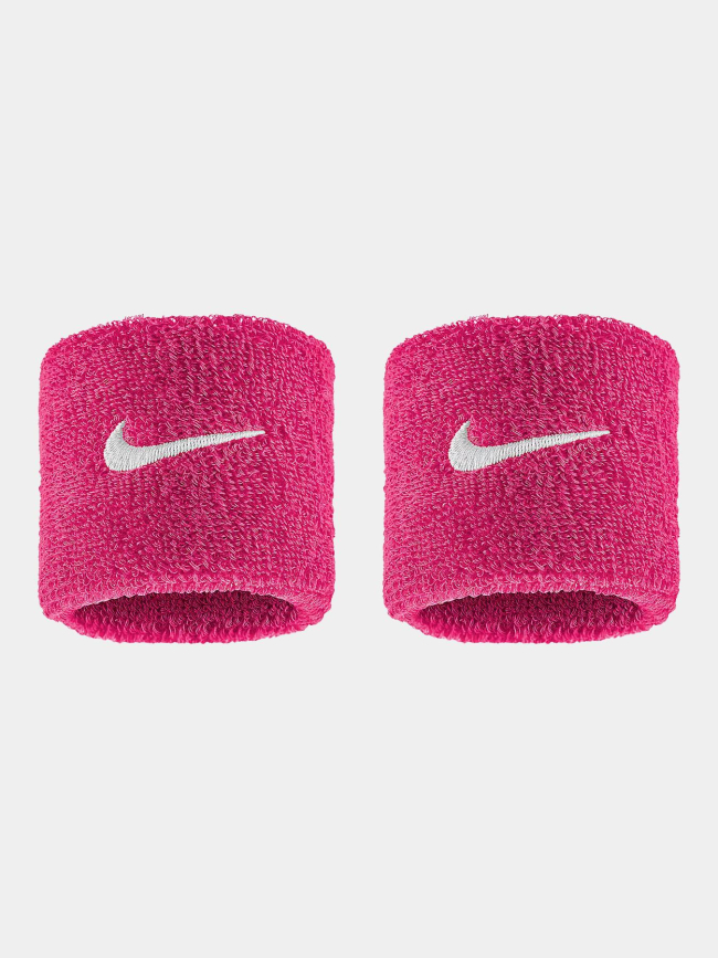 Paire de poignets éponge swoosh classic rose - Nike