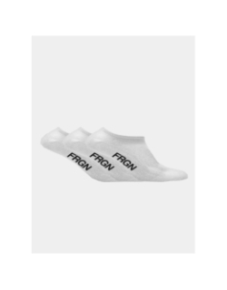 Pack de 3 paires de chaussettes courtes blanc homme - Freegun