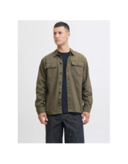 Surchemise jcogrid kaki homme - Jack & Jones