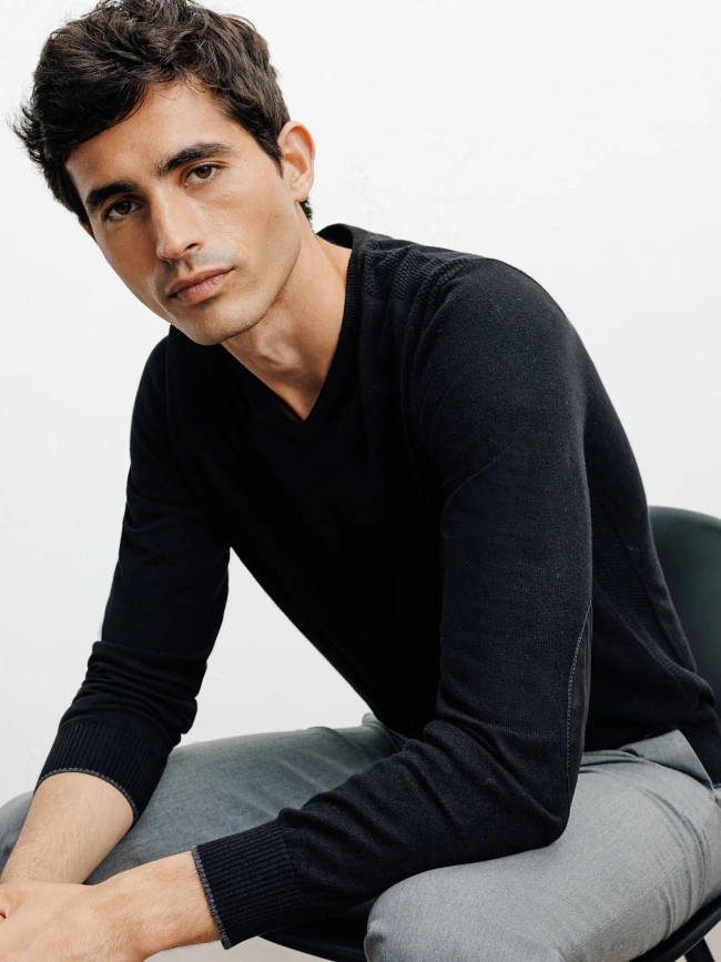 Pull brent noir homme - Izac