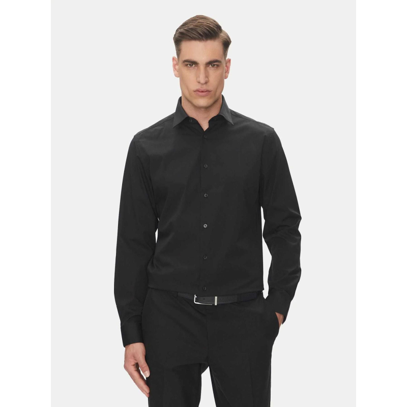 Chemise regular poplin noir homme - Calvin Klein