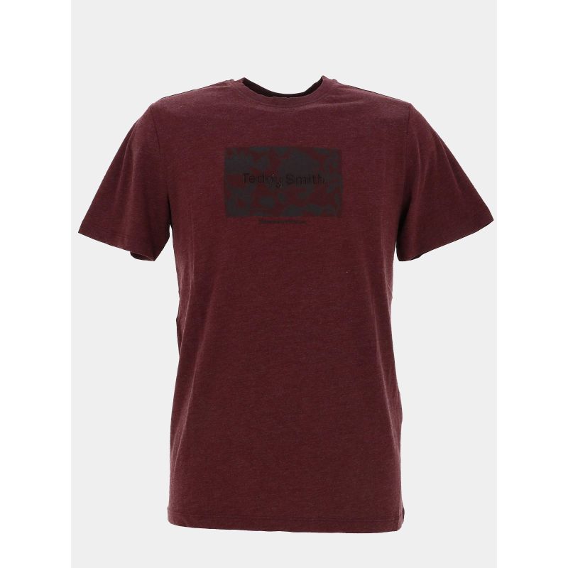T-shirt chiné t-ares bordeaux homme - Teddy Smith
