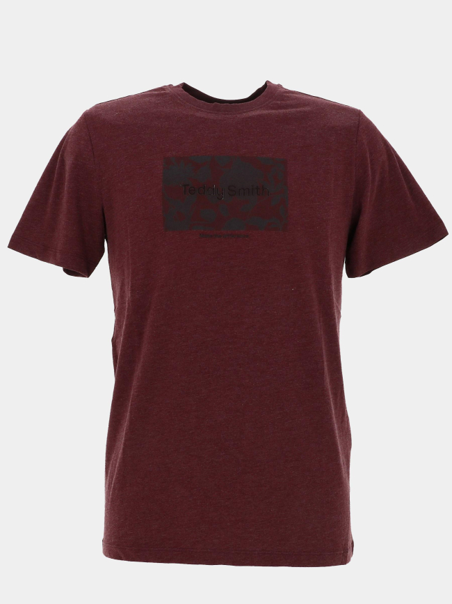 T-shirt chiné t-ares bordeaux homme - Teddy Smith