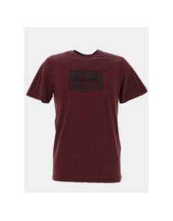 T-shirt chiné t-ares bordeaux homme - Teddy Smith