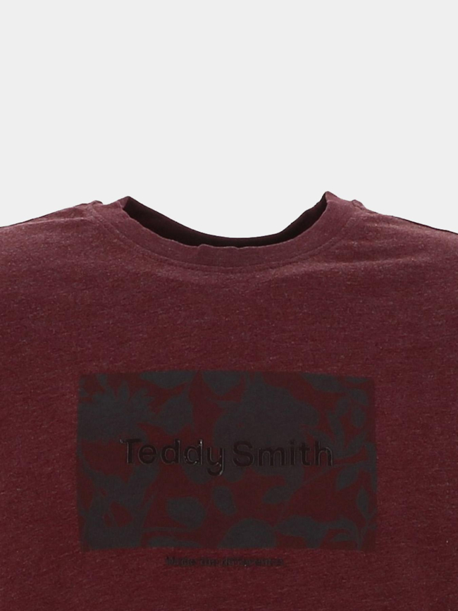 T-shirt chiné t-ares bordeaux homme - Teddy Smith