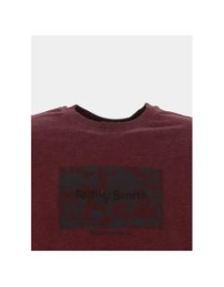 T-shirt chiné t-ares bordeaux homme - Teddy Smith