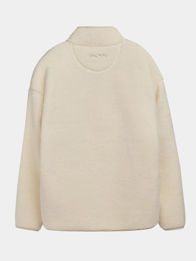 Sweat sherpa à col montant s-cliff blanc homme - Teddy Smith