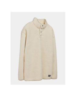 Sweat sherpa à col montant s-cliff blanc homme - Teddy Smith