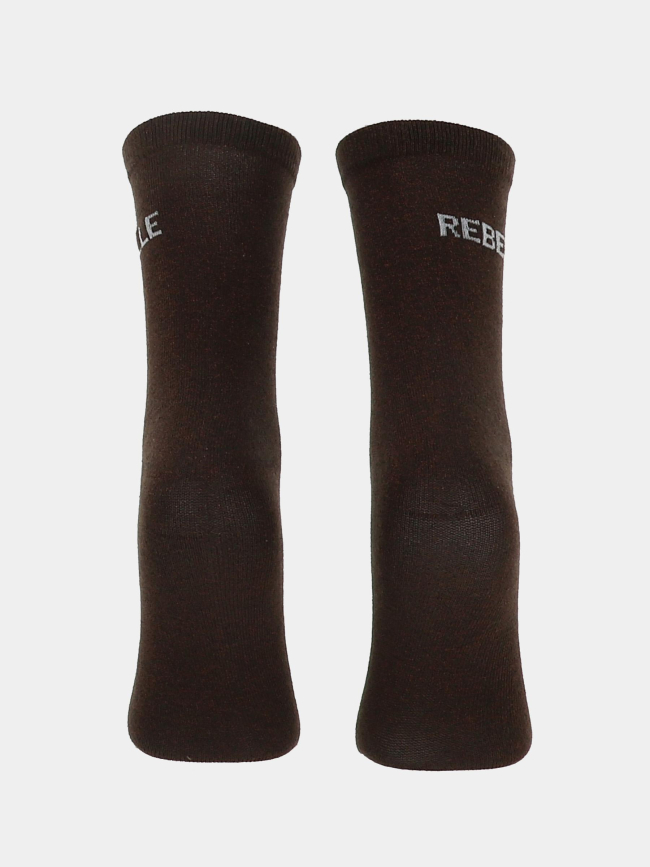 Chaussettes pailletées rebelle sebby marron femme - Pieces