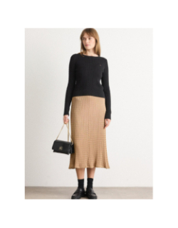 Pull torsadé cable noir femme - Tommy Jeans