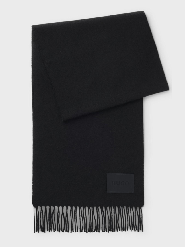 Echarpe en laine bisette noir femme - Hugo