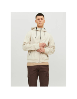 Veste softshell basic beige homme - Jack & Jones