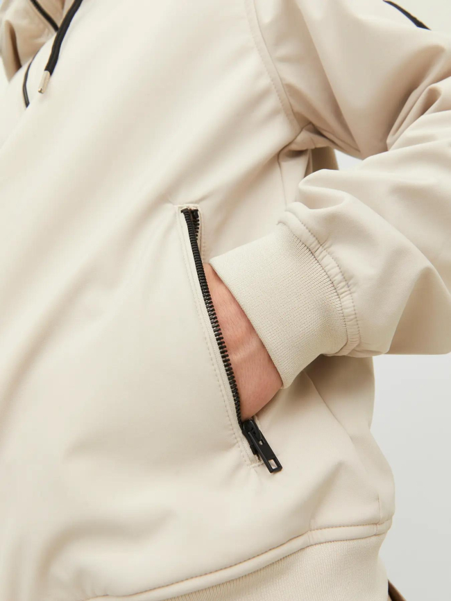 Veste softshell basic beige homme - Jack & Jones
