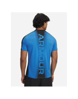 T-shirt de sport logo heatgear bleu homme - Under Armour