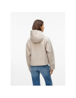 Manteau court fortunerome beige femme - Vero Moda