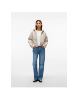 Manteau court fortunerome beige femme - Vero Moda