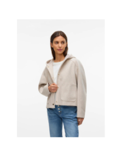 Manteau court fortunerome beige femme - Vero Moda