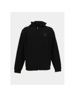 Veste zippée à capuche stroke noir homme - Helvetica