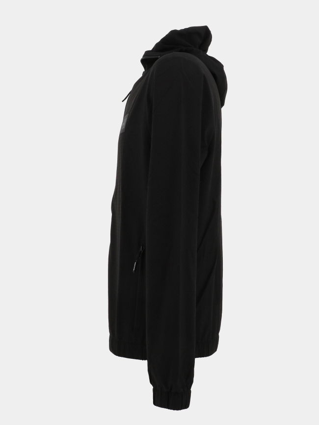 Veste zippée à capuche stroke noir homme - Helvetica