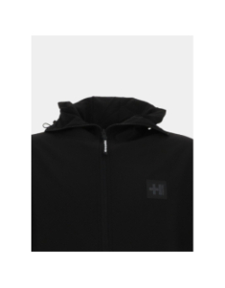 Veste zippée à capuche stroke noir homme - Helvetica