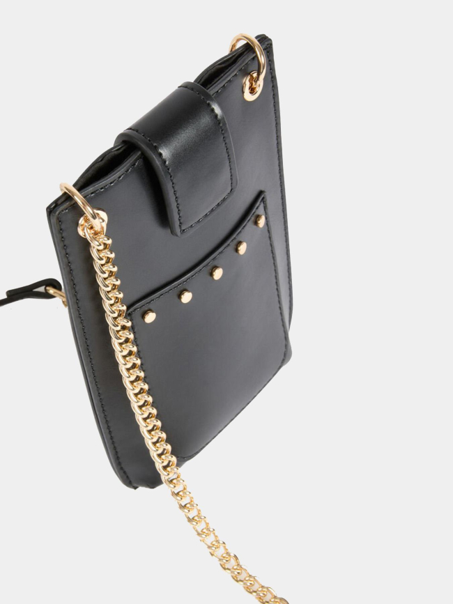 Pochette téléphone à clous clotel noir femme - Morgan