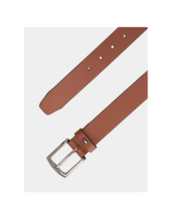 Ceinture en cuir denton à drapeau marron homme - Tommy Hilfiger
