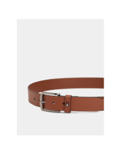 Ceinture en cuir denton à drapeau marron homme - Tommy Hilfiger