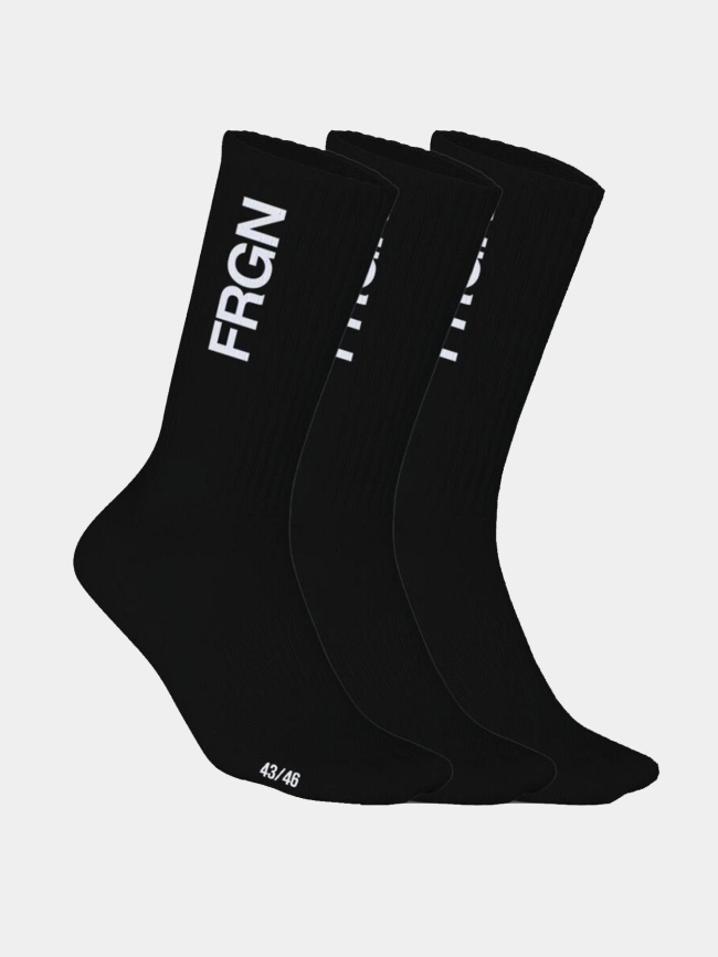 Pack de 3 paires de chaussettes tennis noir homme - Freegun
