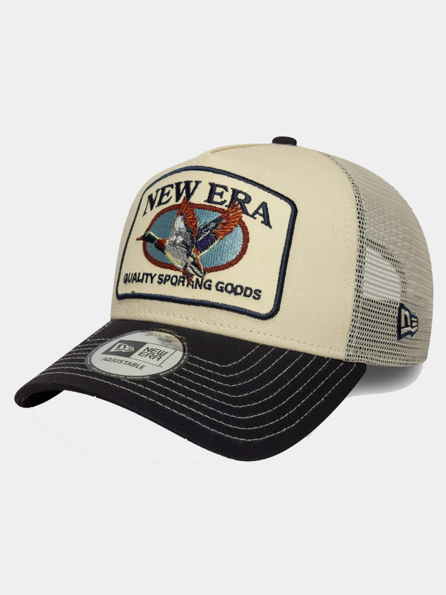 Casquette trucker animal patch beige homme - New Era
