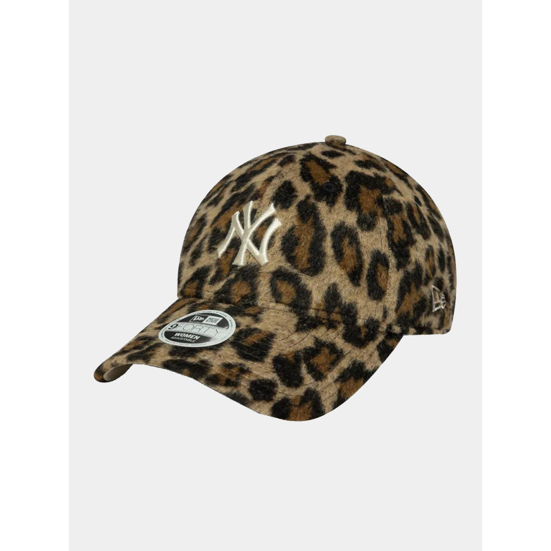 Casquette 9forty NY yankees cosy lepoard marron femme - New Era