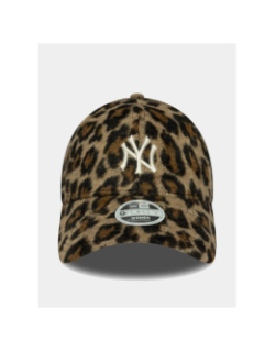 Casquette 9forty NY yankees cosy lepoard marron femme - New Era