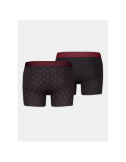 Pack de 2 boxers denim geo noir et bordeaux homme - Levi's