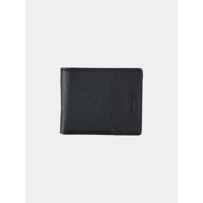 Portefeuille en cuir à deux volets opposed noir homme - Oxbow
