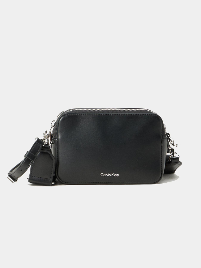Sac bandoulière à deux bretelles noir femme - Calvin Klein