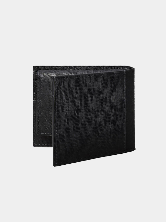 Portefeuille à deux volets en cuir saffiano noir homme - Calvin Klein