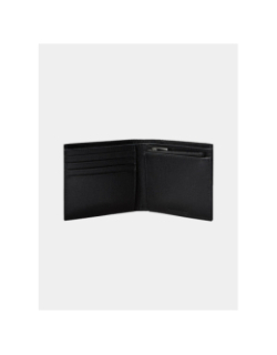 Portefeuille à deux volets en cuir saffiano noir homme - Calvin Klein