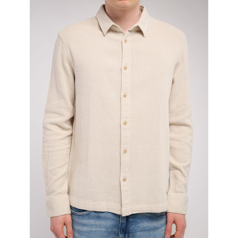 Chemise flanelle c-canyon beige homme - Teddy Smith