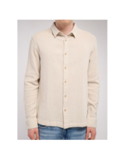 Chemise flanelle c-canyon beige homme - Teddy Smith