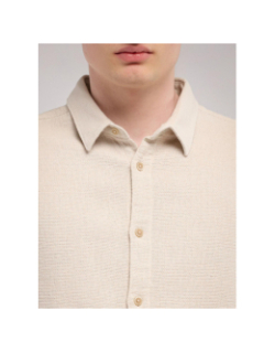 Chemise flanelle c-canyon beige homme - Teddy Smith