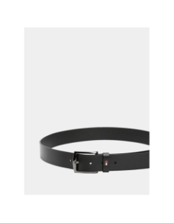Ceinture en cuir denton à drapeau noir homme - Tommy Hilfiger