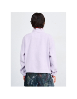 Polaire sherpa court semi boutonnée helvetia violet femme - Columbia